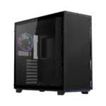 GIGABYTE AORUS C400 GLASS – CASE MID-TOWER ATX, VIDRIO TEMPLADO, 4 VENTILADORES ARGB, FLUJO DE AIRE VERTICAL OPTIMIZADO, PANEL FRONTAL DE MALLA, NEGRO