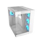 COUGAR FV150 RGB WHITE – CASE MID-TOWER ATX, VIDRIO TEMPLADO, 4 VENTILADORES ARGB, USB-C GEN 2, DISEÑO DE DOBLE CÁMARA - Imagen 3