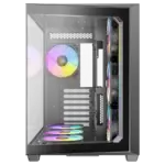 ANTEC C5 ARGB BLACK – CASE MID-TOWER ATX, VIDRIO TEMPLADO, 7 VENTILADORES ARGB, DISEÑO DE DOBLE CÁMARA - Imagen 3