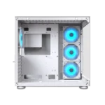 COUGAR FV150 RGB WHITE – CASE MID-TOWER ATX, VIDRIO TEMPLADO, 4 VENTILADORES ARGB, USB-C GEN 2, DISEÑO DE DOBLE CÁMARA - Imagen 2