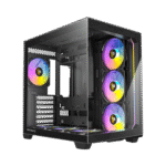 ANTEC C5 ARGB BLACK – CASE MID-TOWER ATX, VIDRIO TEMPLADO, 7 VENTILADORES ARGB, DISEÑO DE DOBLE CÁMARA