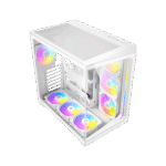 ANTEC C5 ARGB WHITE – CASE MID-TOWER ATX, VIDRIO TEMPLADO, 7 VENTILADORES ARGB, DISEÑO DE DOBLE CÁMARA - Imagen 4
