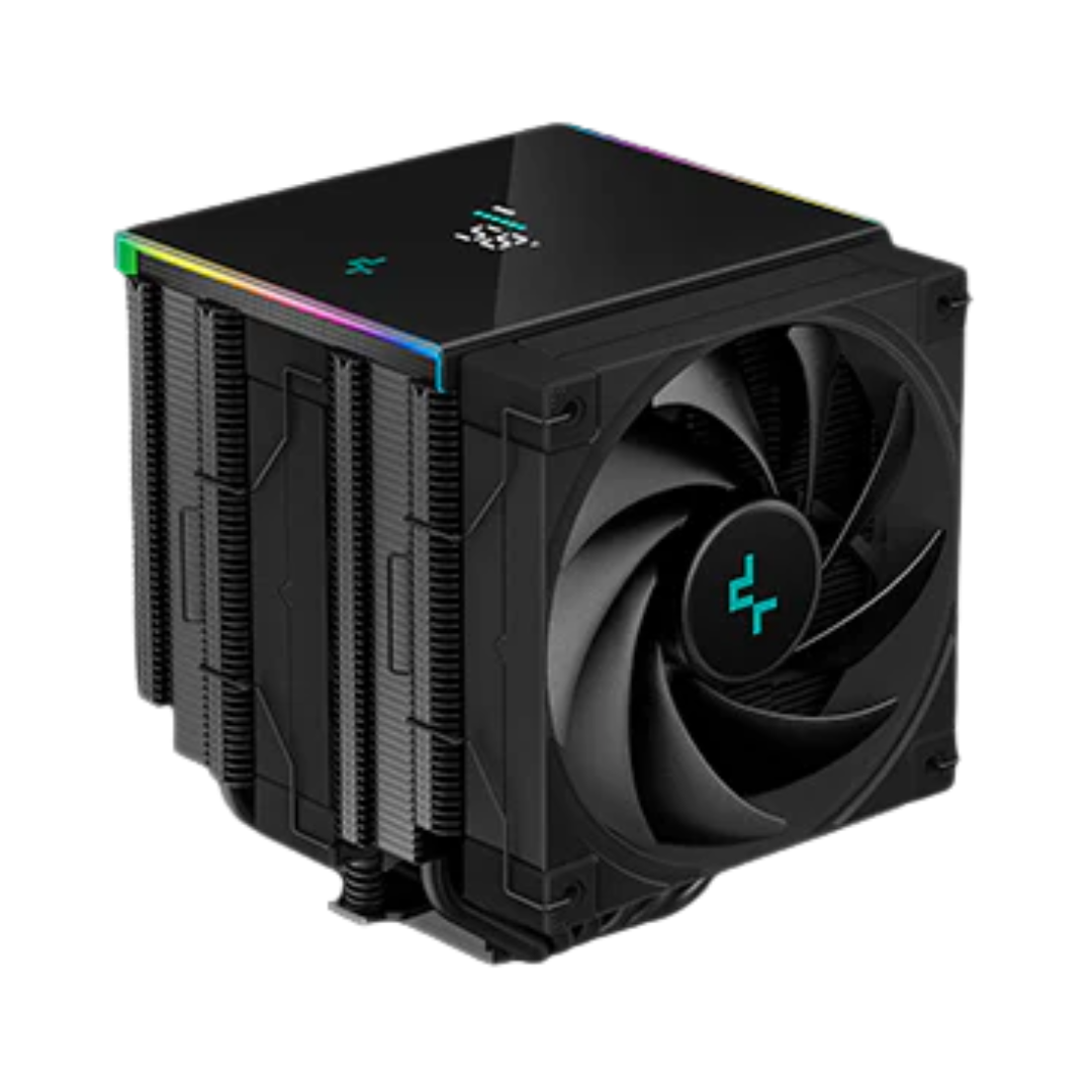 fotos web (12) DEEPCOOL AK620 DIGITAL BK – ENFRIADOR DE AIRE TOWER DUAL CON LCD Y ARGB, COMPATIBLE INTEL LGA17XX/AM5, NEGRO - Imagen 1