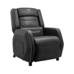 COUGAR RANGER S BLACK – SOFÁ GAMER ERGONÓMICO CON REPOSAPIÉS PLEGABLE, REPOSABRAZOS Y ALMOHADAS LUMBAR Y CERVICAL - Imagen 2