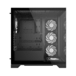 XPG INVADER X – CASE MID-TOWER ATX NEGRO, VIDRIO TEMPLADO, 5 VENTILADORES ARGB, CABLE RISER PCIE 4.0 INCLUIDO, COMPATIBLE GPU VERTICAL - Imagen 3