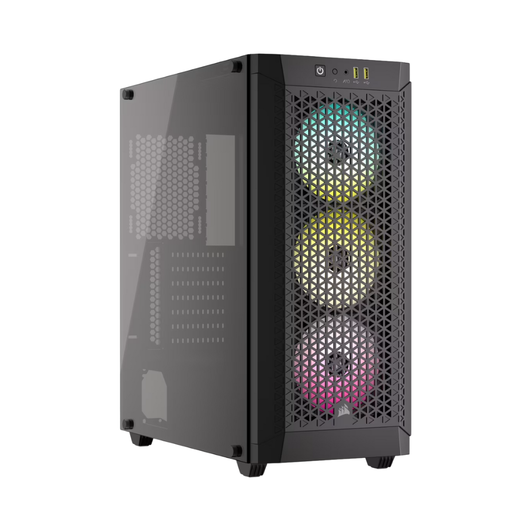fotos web (100) CORSAIR 480T RGB AIRFLOW – CASE MID-TOWER ATX, 3 VENTILADORES AR120 RGB, PANEL LATERAL DE VIDRIO TEMPLADO, DISEÑO DE ALTA VENTILACIÓN - Imagen 1
