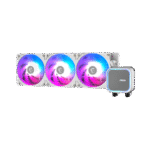 MSI MAG CORELIQUID A13 360 WHITE – ENFRIADOR LÍQUIDO AIO 360 MM, ARGB, TRES VENTILADORES DE 120 MM, COMPATIBLE CON SOCKETS INTEL Y AMD