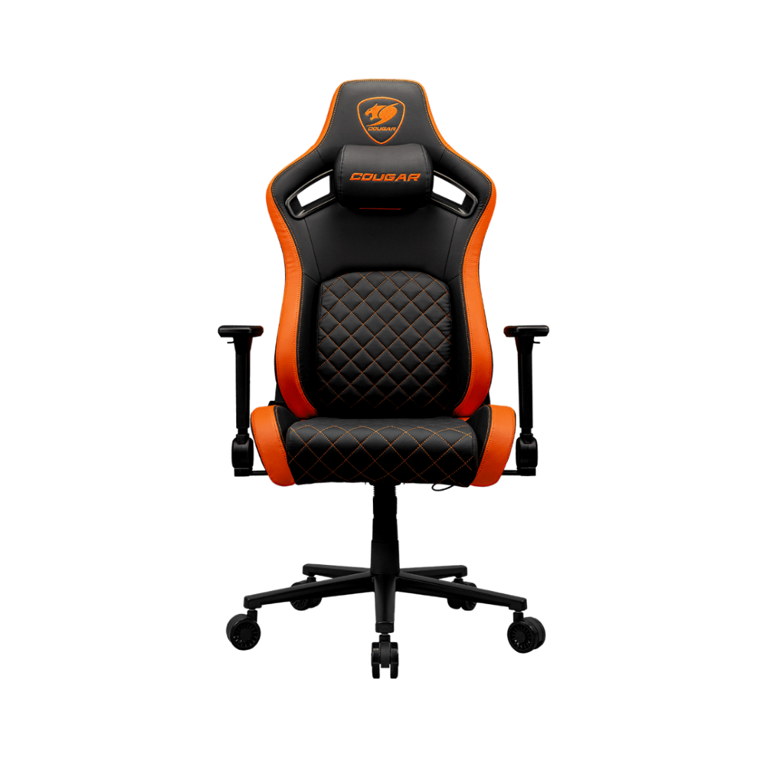 fotos web (9) COUGAR DEFENSOR – SILLA GAMER ERGONÓMICA CON SOPORTE LUMBAR PUSHBACK, REPOSABRAZOS 4D Y TAPIZADO EN CUERO HYPER-DURA - Imagen 1