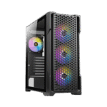 ANTEC AX90 – CASE MID-TOWER ATX, 4 VENTILADORES ARGB DE 120MM, PANEL LATERAL DE VIDRIO TEMPLADO, DISEÑO DE ALTA VENTILACIÓN