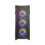 ANTEC AX90 – CASE MID-TOWER ATX, 4 VENTILADORES ARGB DE 120MM, PANEL LATERAL DE VIDRIO TEMPLADO, DISEÑO DE ALTA VENTILACIÓN - Imagen 3