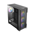 ANTEC AX90 – CASE MID-TOWER ATX, 4 VENTILADORES ARGB DE 120MM, PANEL LATERAL DE VIDRIO TEMPLADO, DISEÑO DE ALTA VENTILACIÓN - Imagen 5
