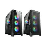 COUGAR DUOFACE PRO RGB BLACK – CASE MID-TOWER, VIDRIO TEMPLADO, 4 VENTILADORES ARGB, PANELES FRONTALES INTERCAMBIABLES - Imagen 3