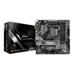 ASROCK B450M-PRO – PLACA BASE mATX PARA AMD RYZEN SERIES 5000, 4000, 3000 Y 2000, AM4, 4×DDR4, HDMI, DVI-D, 2×M.2, USB 3.1 GEN2