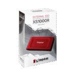 KINGSTON SXS1000R – SSD EXTERNO PORTÁTIL USB 3.2, 2TB, HASTA 1050MB/s, DISEÑO COMPACTO ROJO
