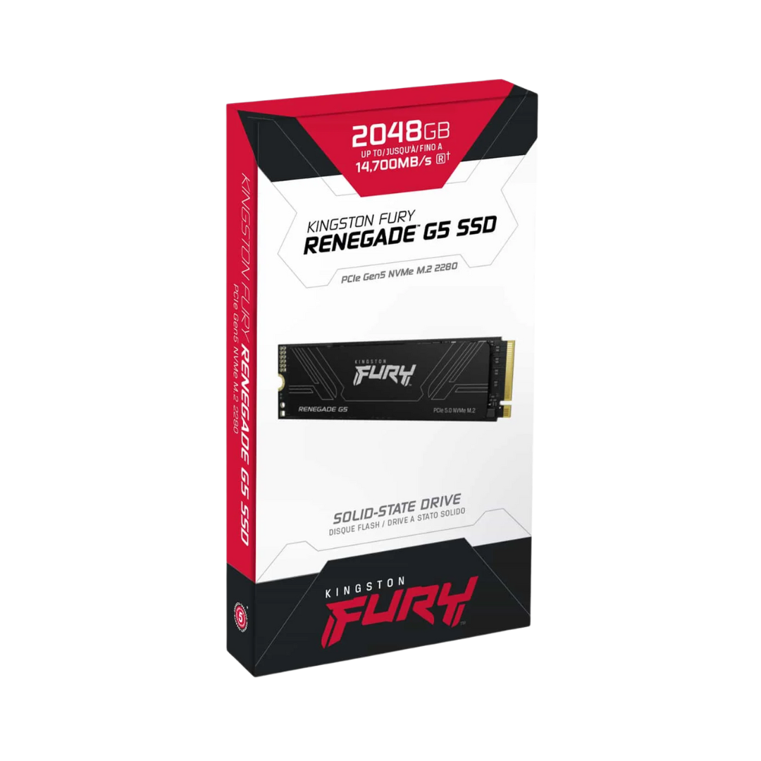 FOTOS WEB 2 – 2025-08-20T164833.562 KINGSTON FURY RENEGADE G5 – SSD M.2 2280 NVMe PCIe 5.0, 2TB, 3D TLC, 14700/14000MB/s - Imagen 1