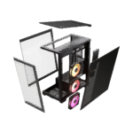 CORSAIR ICUE LINK 3500X RGB BLACK – CASE MID-TOWER, VIDRIO TEMPLADO PANORÁMICO, 3 VENTILADORES RGB, COMPATIBLE CON ICUE LINK - Imagen 3