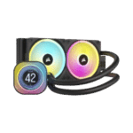 CORSAIR iCUE LINK H100i LCD LIQUID CPU 240MM QX120 RGB – ENFRIADOR LÍQUIDO AIO CON PANTALLA IPS Y COMPATIBILIDAD INTEL/AMD, NEGRO - Imagen 2