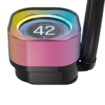 CORSAIR iCUE LINK H100i LCD LIQUID CPU 240MM QX120 RGB – ENFRIADOR LÍQUIDO AIO CON PANTALLA IPS Y COMPATIBILIDAD INTEL/AMD, NEGRO - Imagen 4