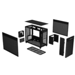 ASUS PRIME AP201 BLACK – CASE MICRO-ATX, PANELES DE MALLA, DISEÑO COMPACTO - Imagen 5