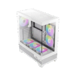 ANTEC CX700M ELITE WHITE – CASE MICRO-ATX, VIDRIO TEMPLADO, 4 VENTILADORES ARGB, DISEÑO DE ALTO FLUJO - Imagen 4