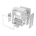ANTEC FLUX WOOD WHITE – CASE MID-TOWER, PANELES DE MADERA, 5 VENTILADORES, DISEÑO FLUX - Imagen 4