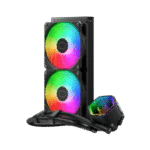 COOLER MASTER MASTERLIQUID 240 CORE II ARGB – ENFRIADOR LÍQUIDO AIO 240MM, CON BOMBA DOBLE CÁMARA Y VENTILADORES ARGB, NEGRO - Imagen 3