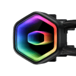 COOLER MASTER MASTERLIQUID 240 CORE II ARGB – ENFRIADOR LÍQUIDO AIO 240MM, CON BOMBA DOBLE CÁMARA Y VENTILADORES ARGB, NEGRO - Imagen 5