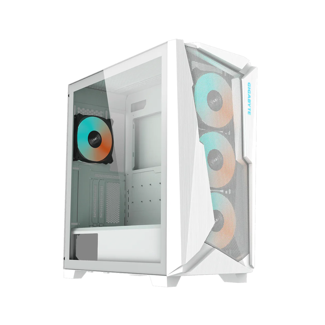 FOTOS WEB 2 (34) GIGABYTE C301 GLASS WHITE – CASE MID-TOWER, VIDRIO TEMPLADO, RGB FUSION, DISEÑO DE ALTO FLUJO - Imagen 1