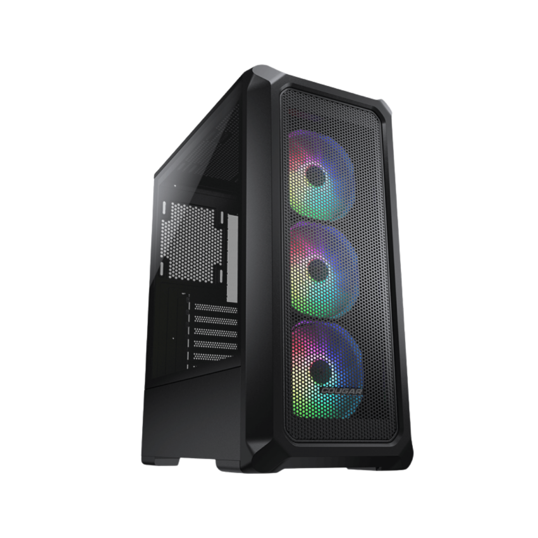 FOTOS WEB 2 (62) COUGAR ARCHON 2 MESH RGB BLACK – CASE MID-TOWER, VIDRIO TEMPLADO, 3 VENTILADORES RGB, DISEÑO DE ALTO FLUJO - Imagen 1