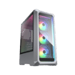 COUGAR ARCHON 2 RGB WHITE – CASE MID-TOWER, VIDRIO TEMPLADO, 3 VENTILADORES RGB, PANEL FRONTAL TRANSPARENTE
