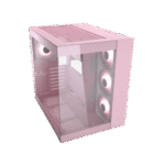COUGAR FV150 RGB PINK – CASE MID-TOWER, VIDRIO TEMPLADO, 4 VENTILADORES ARGB, DISEÑO DE DOBLE CÁMARA - Imagen 4