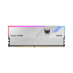 PREDATOR VESTA II 64GB (2X32GB) DDR5 6400MHZ – MEMORIA RAM DDR5, UDIMM, RGB, COLOR PLATA - Imagen 2