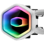 COOLER MASTER MASTERLIQUID 360 CORE II ARGB WHITE – ENFRIADOR LÍQUIDO AIO 360MM, CON BOMBA DOBLE CÁMARA Y VENTILADORES ARGB, BLANCO - Imagen 4