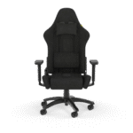 CORSAIR TC100 RELAXED FABRIC BLACK-BLACK – SILLA GAMER CON DISEÑO RELAJADO Y TAPIZADO TRANSPIRABLE