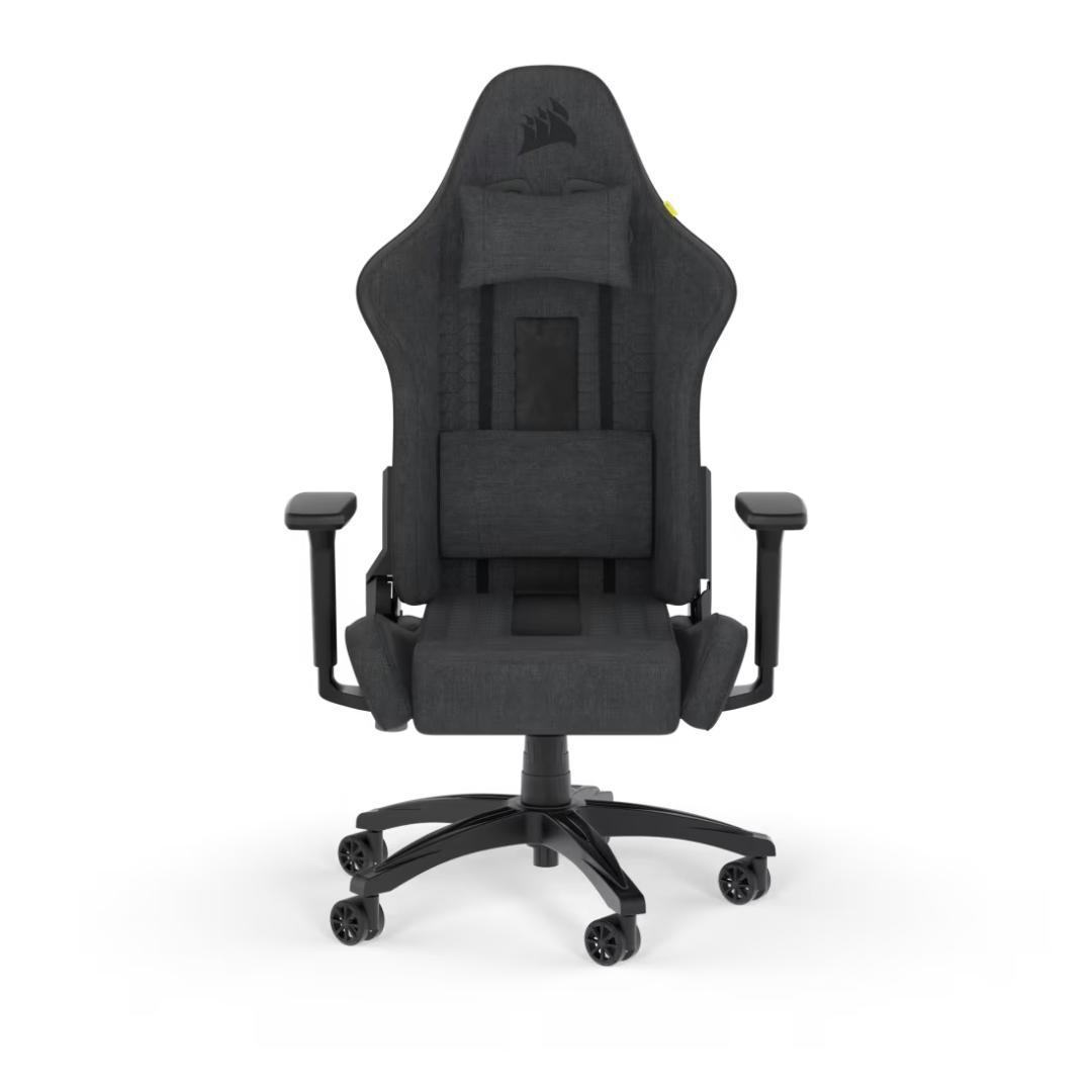 FOTOS WEB 3 (75) CORSAIR TC100 RELAXED FABRIC GRAY-BLACK – SILLA GAMER CON DISEÑO RELAJADO Y TAPIZADO DE TELA - Imagen 1