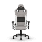 CORSAIR T3 RUSH FABRIC GRAY-WHITE – SILLA GAMER ERGONÓMICA CON TAPIZADO DE TELA, COJÍN LUMBAR Y REPOSABRAZOS 4D