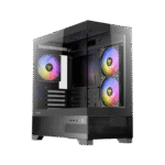 ANTEC CX500M ARGB BLACK – CASE MICRO-ATX, VIDRIO TEMPLADO, 3 VENTILADORES ARGB, DISEÑO DE ALTO FLUJO