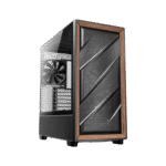 ANTEC FLUX WOOD BLACK – CASE MID-TOWER, PANELES DE MADERA, 5 VENTILADORES, DISEÑO FLUX