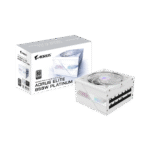 GIGABYTE AORUS ELITE ICE P850W – FUENTE DE PODER ATX 850W, 80 PLUS PLATINUM, MODULAR, ATX 3.0/3.1, PCIE 5.0