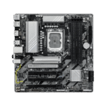 GIGABYTE B860M DS3H – PLACA BASE mATX PARA INTEL CORE ULTRA, LGA1851, 4×DDR5, WIFI 6E, HDMI, 2×DISPLAYPORT, 2×M.2, PCIe 5.0 - Imagen 2