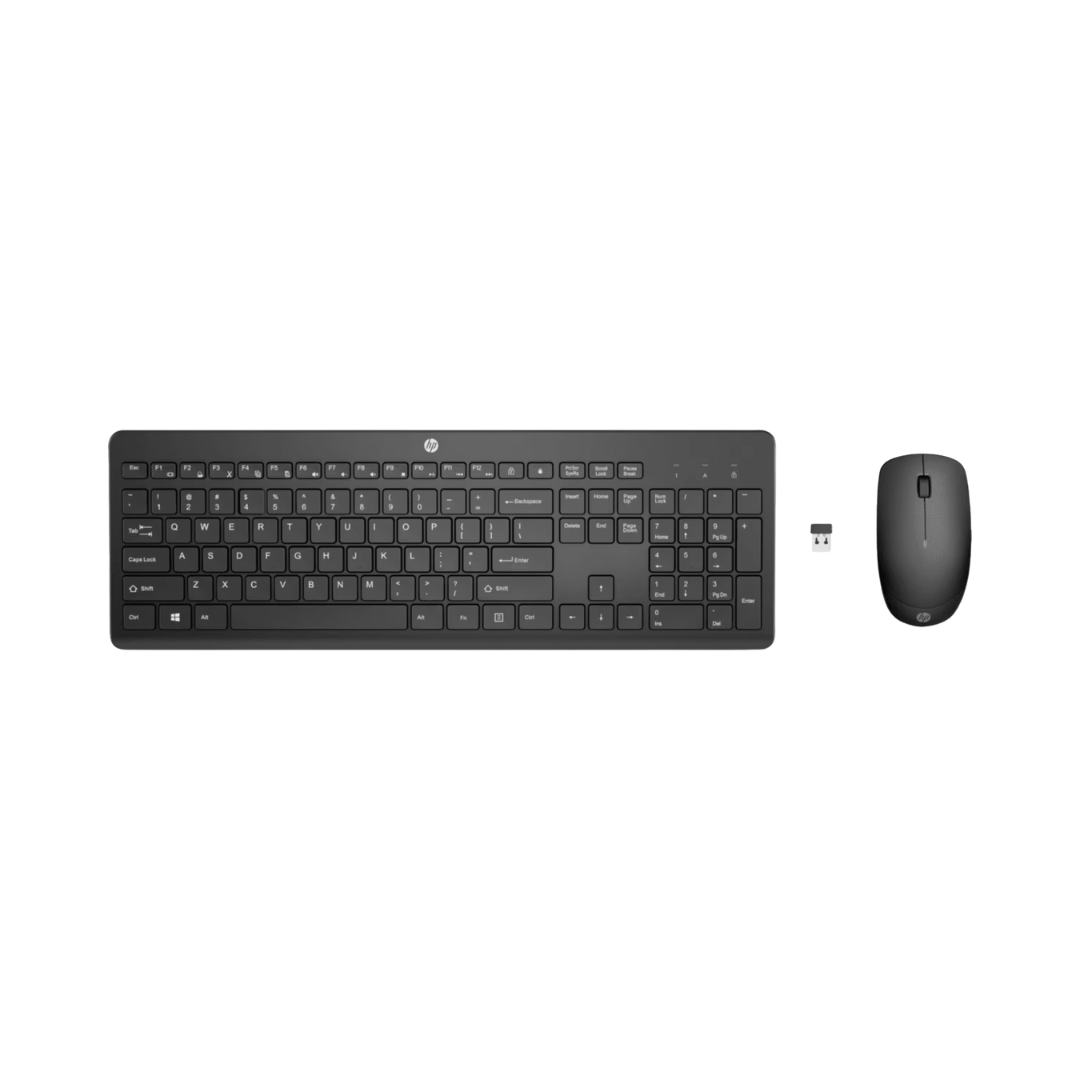 FOTOS WEB 3 - 2025-09-17T202420.430 HP 235 – COMBO TECLADO Y MOUSE INALÁMBRICOS, CONEXIÓN USB, COMPACTO, BLACK - Imagen 1