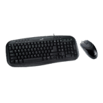 GENIUS KM-200 – COMBO TECLADO Y MOUSE, USB, CABLEADO, BLACK - Imagen 3