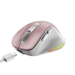 GENIUS MINI ERGO 9000S PRO – MOUSE INALÁMBRICO, RECARGABLE, CONECTIVIDAD DUAL, CLIC SILENCIOSO, ROSA - Imagen 3