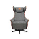COUGAR MAGUS – SOFÁ GAMER RECLINABLE ELÉCTRICO DE GRAVEDAD 0 CON PUERTOS USB Y TAPICERÍA DE IMITACIÓN DE LINO GRIS