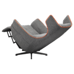 COUGAR MAGUS – SOFÁ GAMER RECLINABLE ELÉCTRICO DE GRAVEDAD 0 CON PUERTOS USB Y TAPICERÍA DE IMITACIÓN DE LINO GRIS - Imagen 6