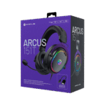 PRIMUS GAMING ARCUS151T – AURICULARES GAMING ESTÉREO, DRIVERS DE 50MM, MICRÓFONO OMNIDIRECCIONAL, CONTROL DE VOLUMEN INTEGRADO