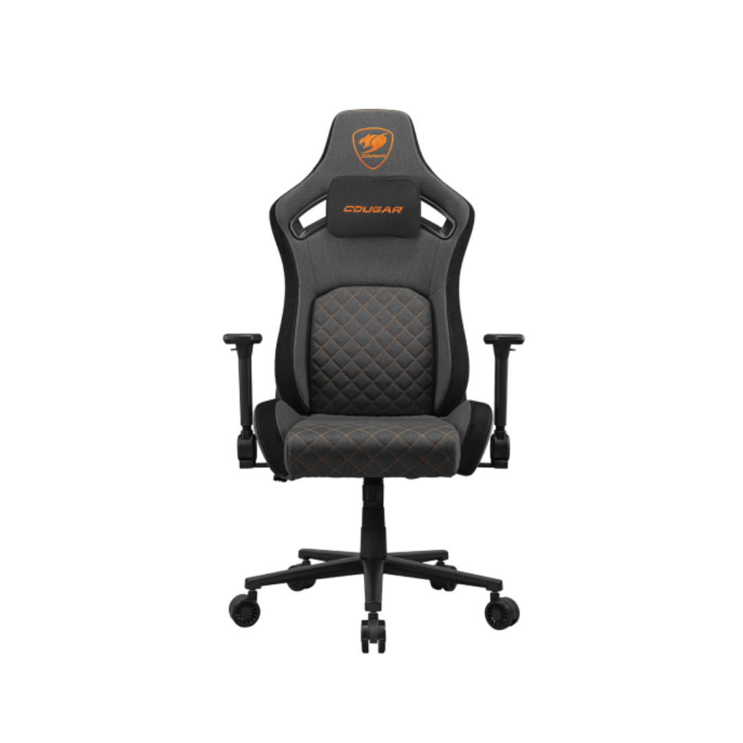 FOTOS WEB 3 (45) COUGAR DEFENSOR F – SILLA GAMER ERGONÓMICA CON SOPORTE LUMBAR, REPOSABRAZOS 4D PLEGABLES Y RECLINACIÓN HASTA 155° GRIS - Imagen 1