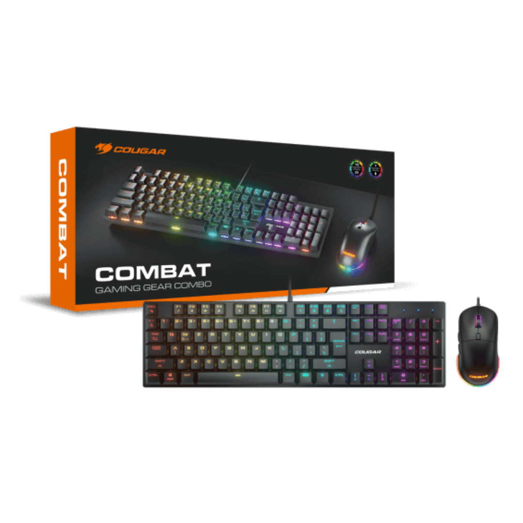 FOTOS WEB 3 (5) COUGAR COMBAT – COMBO TECLADO Y MOUSE GAMER, MECÁNICO, RGB, ANTI-GHOSTING - Imagen 1