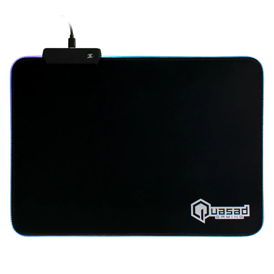 FOTOS WEB 4 - 2025-09-26T194220.786 QUASAD GAMING Q-MPG1 – ALFOMBRILA GAMING, ILUMINACIÓN RGB, SUPERFICIE OPTIMIZADA, 30CM, NEGRO - Imagen 1