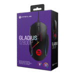PRIMUS GLADIUS 12800P – MOUSE GAMING ALÁMBRICO, 8 BOTONES PROGRAMABLES, SENSOR ÓPTICO